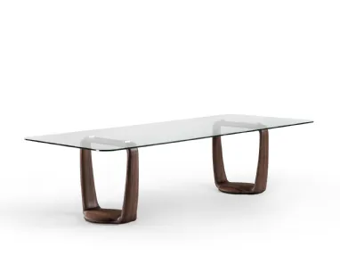 Saddle Rectangular Table in Crystal by Porada
