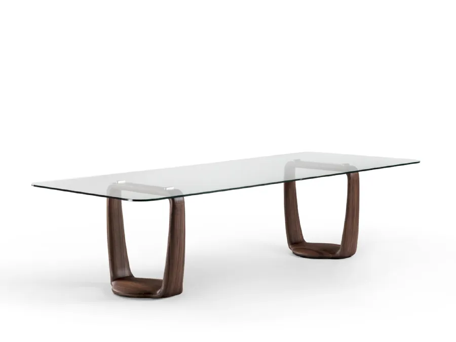 Saddle Rectangular Table in Crystal by Porada