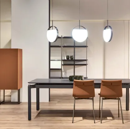 Willow table with wooden top by Cantori.